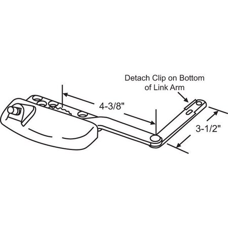 Strybuc Split Arm Casement Operator 36-395-3E